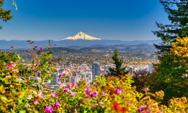 Enjoy stunning views of Portland
