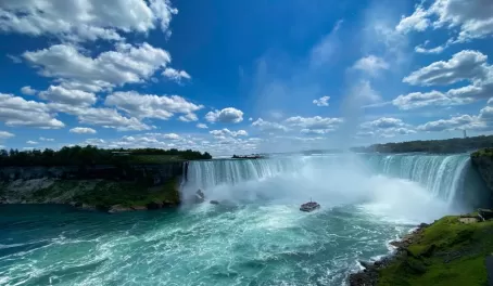 See the mighty Niagara Falls