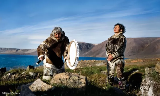 Inuit drum dance in Nunavut