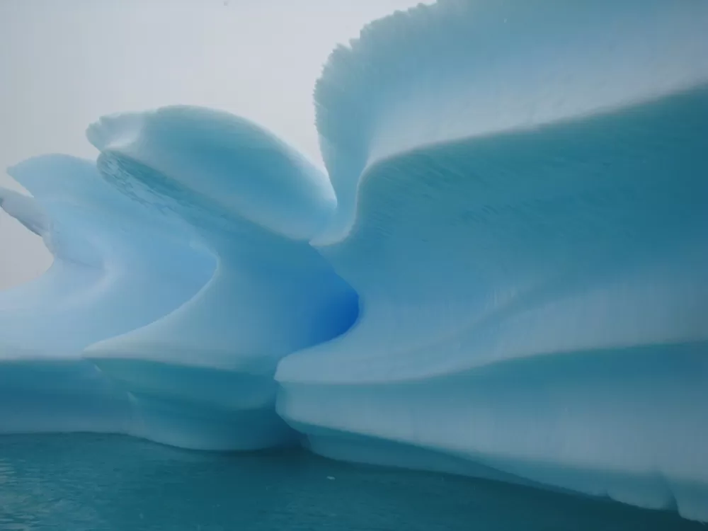 The magnificent blues of Antarctica