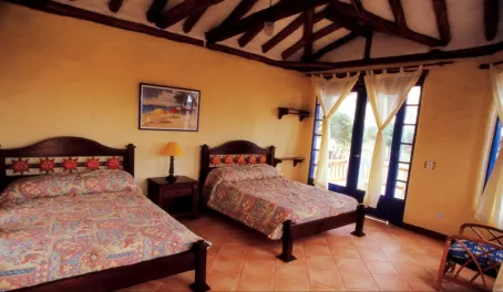 Bedroom at the Mantarraya lodge