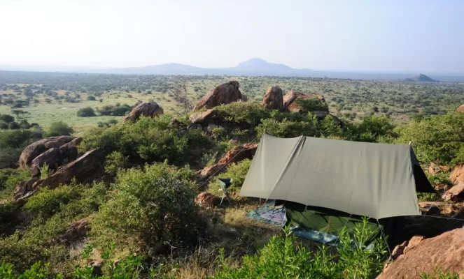 Camp View for Karisia Walking Safari