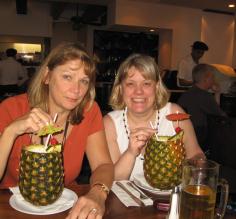 Cindy & Susan relax in San Jose