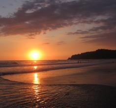 Sunset on the Pacific coast