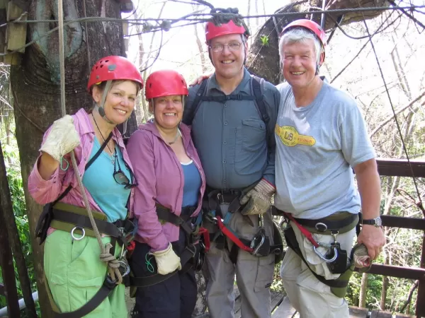 You're never too old to zipline!