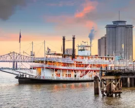 New Orleans paddlewheel steamer in New Orleans, Lousiana
