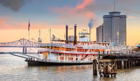 New Orleans paddlewheel steamer in New Orleans, Lousiana