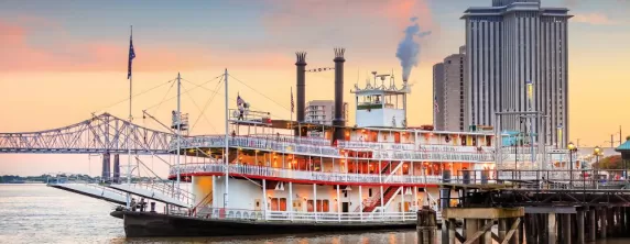 New Orleans paddlewheel steamer in New Orleans, Lousiana