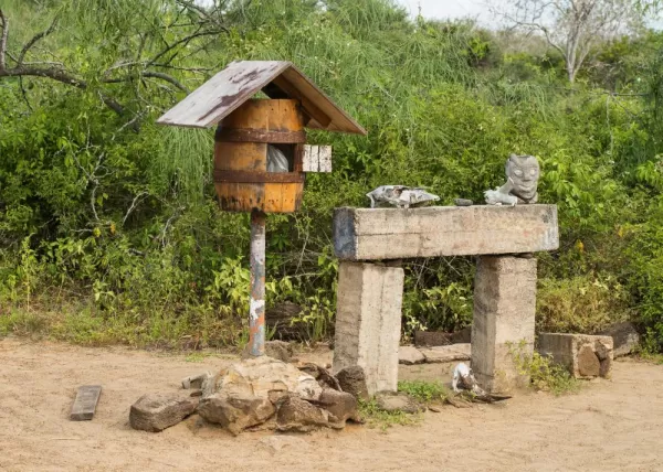 Post barrel at Post Office Bay, Floreana Island, Galapagos