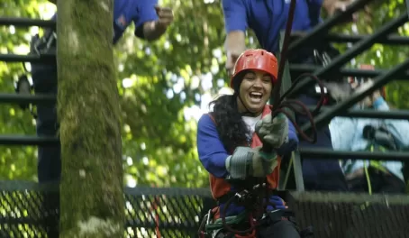 Swing through the jungle on a Costa Rican zip line tour