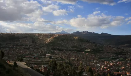 Looking down on La Paz from El Alto