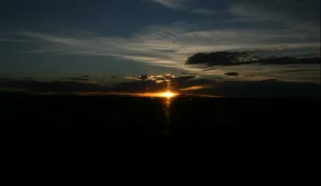 Amazing sunset on the way to Uyuni