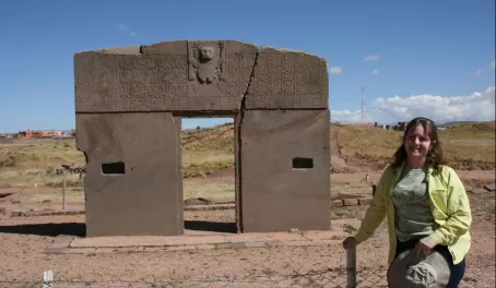 Tiwanaku Sun Gate in Bolivia