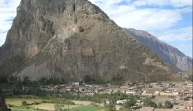 Looking out over Ollantaytambo