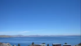 Across Lake Titicaca from Llachon