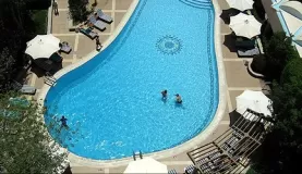Swimming pool at Conrad Hotel in Cairo