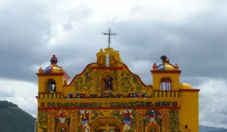 The San Andres Xecul church was repainted in 1999