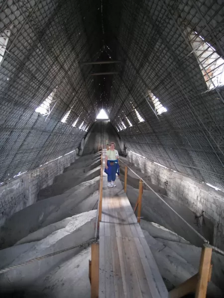 Above the Basilica ceiling