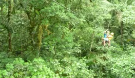 Day 7: ziplining out to the tree platform