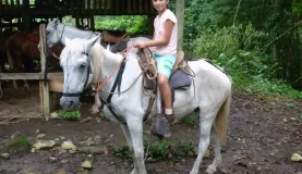 Horseback riding (at the stables)