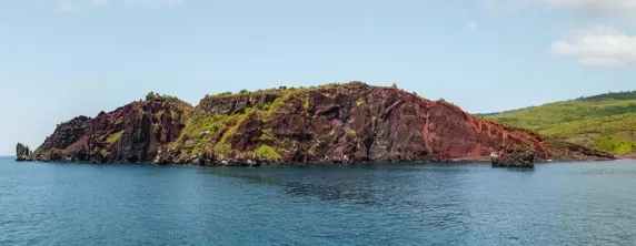 Sea and stone formations in Galapagos