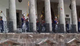 Changing of the Guard at the Presidential Palace in Quito