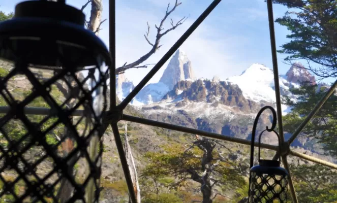 Patagonia Ecodomes Relaxing mountain view