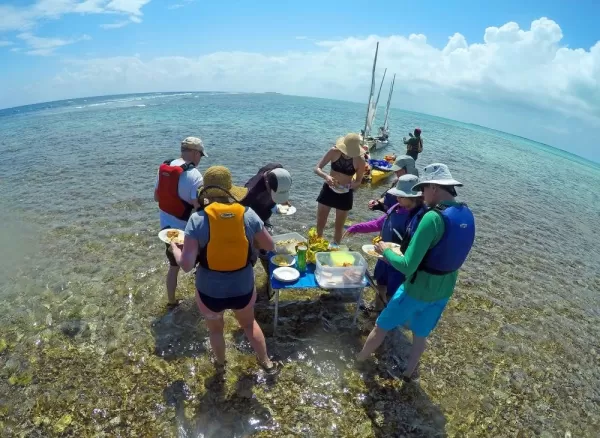 Water Lunch at Belize Barrier Reef