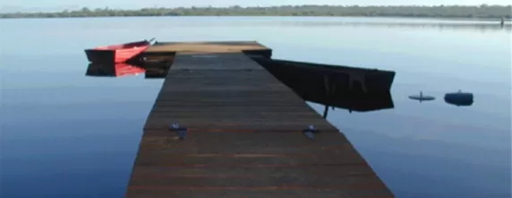 Fish, boat or swim from the dock