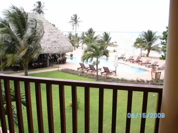 View from the Balcony Belize Beach hotel