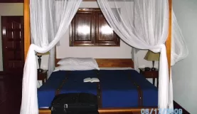 Princess bed at beach hotel Belize