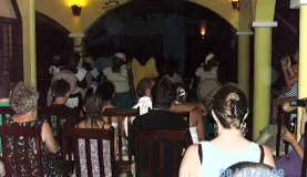 Enjoying Garifuna music