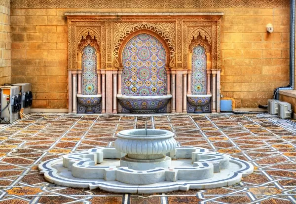 Fountain at the Mausoleum of Mohammed V, Rabat, Morocco