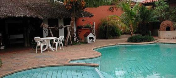 Rooms are arranged around the courtyard