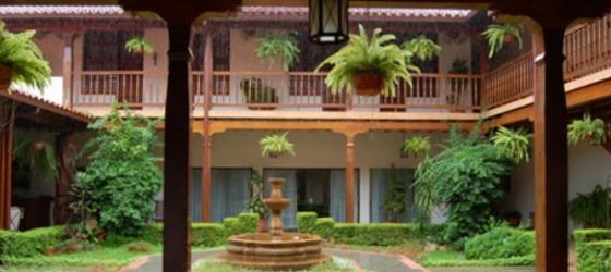 Enjoy the serene courtyard