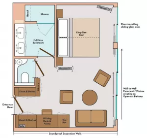 Avalon Tranquility II Royal Suite Layout