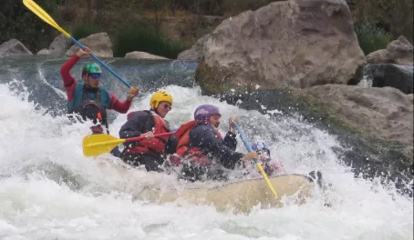 Rafting on the Andean Multisport tour