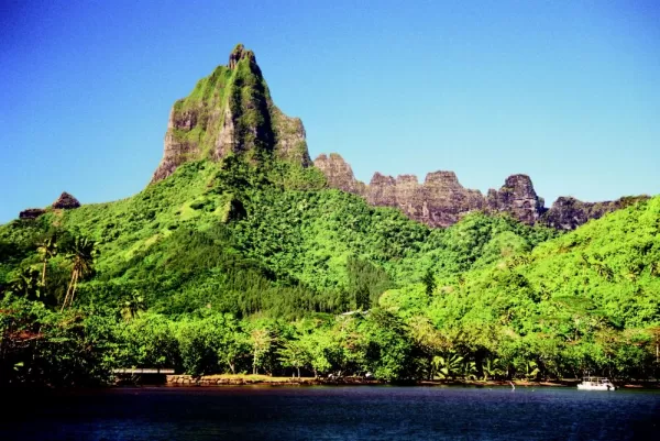 Mountain Island in the South Pacific