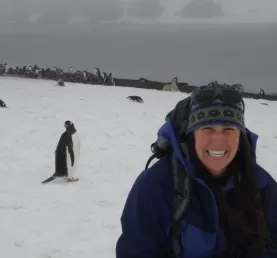 Renee and Gentoo penguins