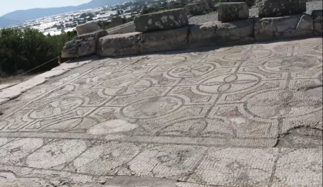 Mosaic along Roman road, 2nd century