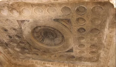 Original ceiling from 1st century in Bel Temple