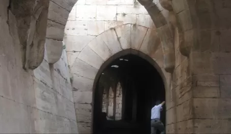 The interior of the Crusader's Castle
