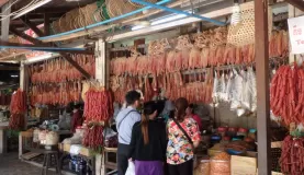 Meat market, Cambodia