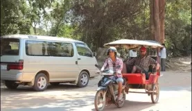 Tuk tuk ride in Angkor Wat