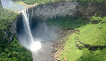 Aerial view of the falls