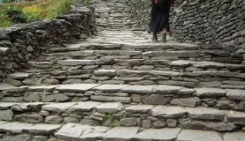 trekking in Annapurna's a mix of stairs and trail