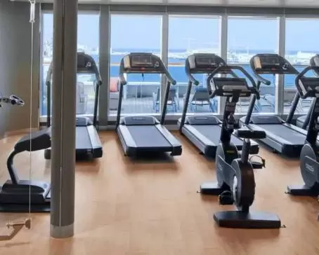 Gym at the Seabourn Odyssey