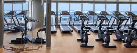 Gym at the Seabourn Odyssey