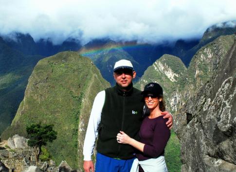 At the mysterious ruins of Machu Picchu