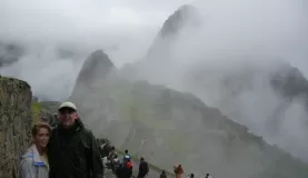 At the mysterious ruins of Machu Picchu